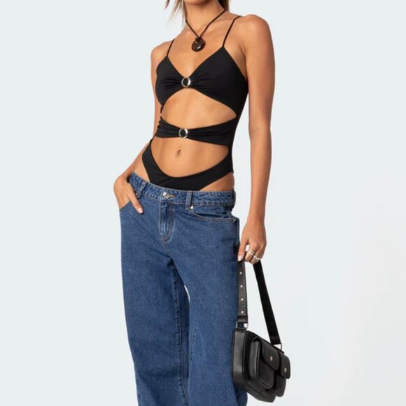 Amethyst Cut Out Bodysuit - Picture 2 of 2